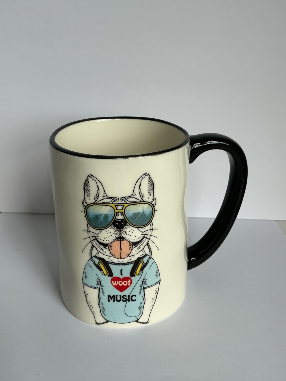 Signature Housewares Hipster Animal French Bulldog Coffee Mug